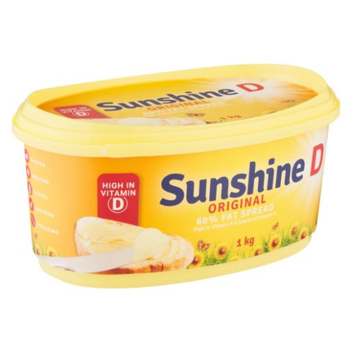 Sunshine D 60% Fat Spread 1kg