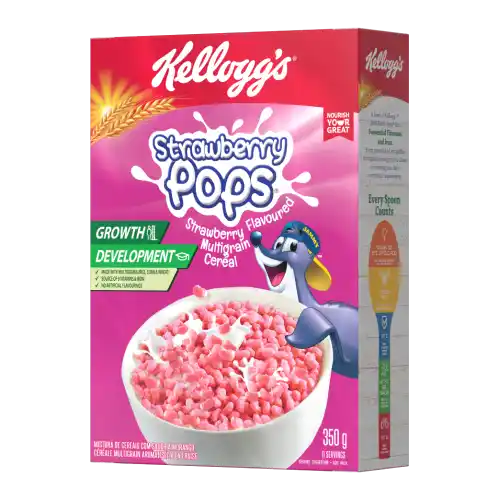 Kellogg's Strawberry Pops Multigrain Cereal 350g