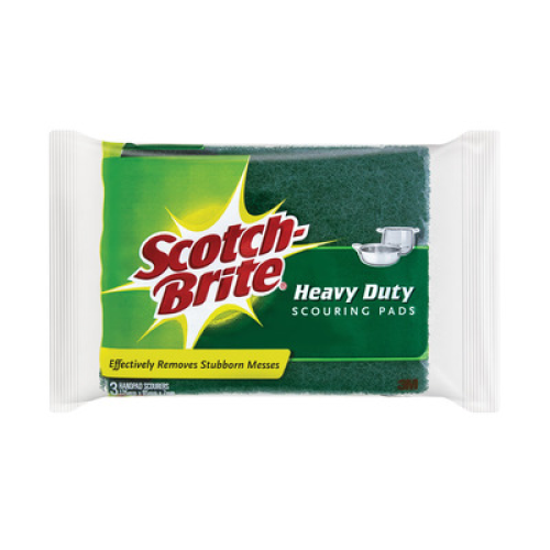 Scotch-Brite Heavy Duty Scouring Pads 3's