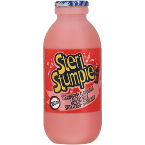 Steri Stumpie Strawberry Flavoured Milk 350ml