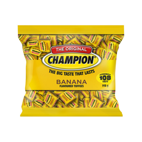 Champion Banana Toffees Bag 918g