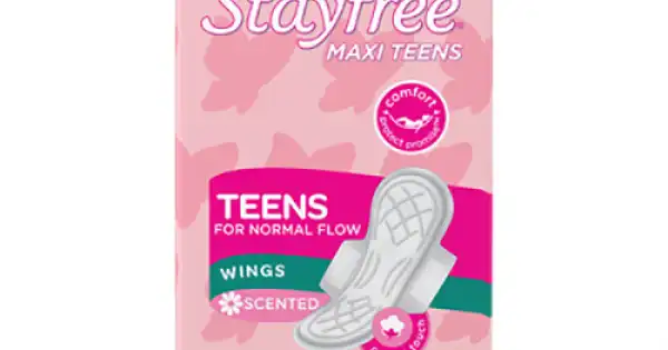 Stayfree, Sanitary Pads, Maxi Teens, Wings, Scented, Pack Of 10