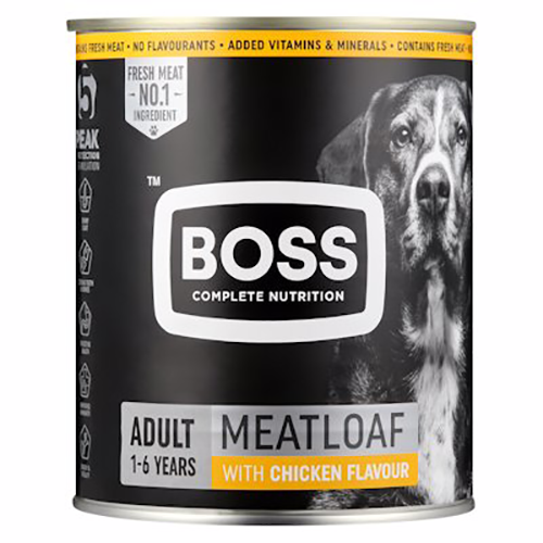 Boss Dog Food Adult Meatloaf With Chicken 820g