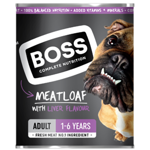 Boss Dog Food Adult Meatloaf With Liver 820g