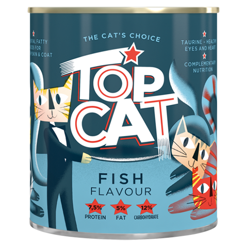 Top Cat Fish Flavoured Cat Food 820g