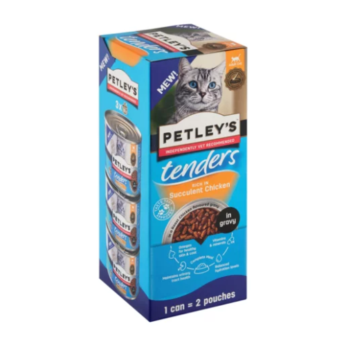 Petley's Tenders Cat Food Chkn In Gravy 3x85g