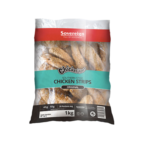 Sovereign Chicken'Tizers Chicken Strips Original 1kg