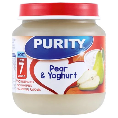 Purity 2nd Foods Pear & Yoghurt From 7 Months 125ml