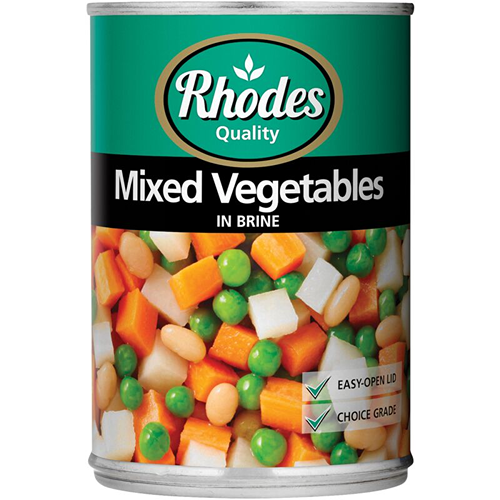 Rhodes Mixed Vegetables In Brine 410g