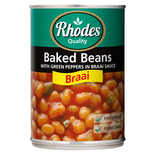 Rhodes Braai Baked Beans Can 400g