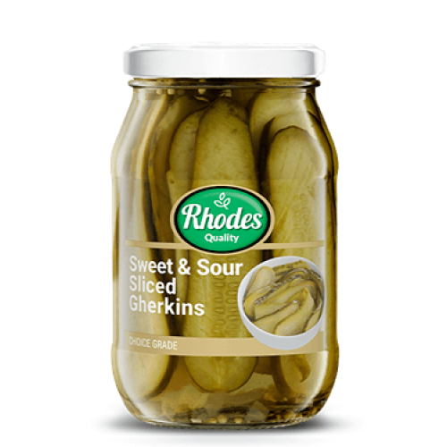 Rhodes Sweet & Sour Sliced Gherkins 375g