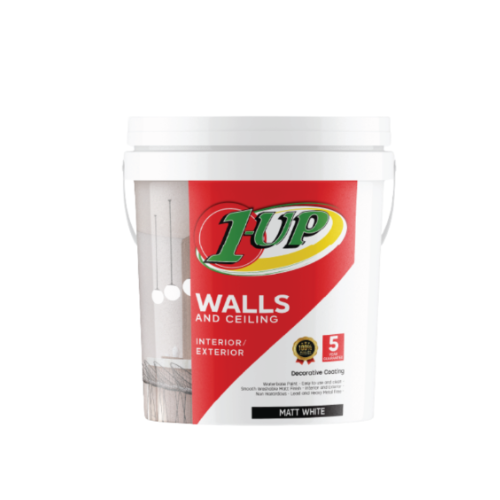 1-Up Wall & Ceiling Paint White 5lt