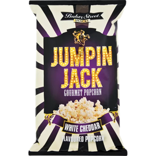 Jumpin Jack White Cheddar Popcorn 100g