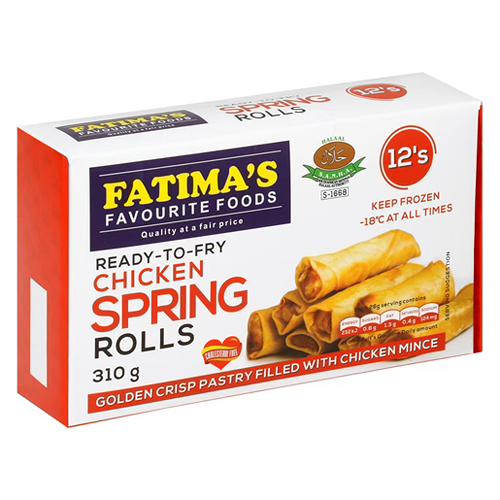 Fatima's Chicken Springrolls 12's