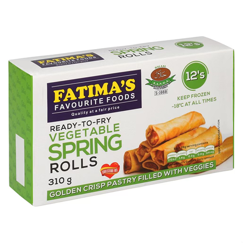 Fatima's Vegetable Springrolls 12's