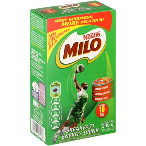 Nestle Milo Breakfast Energy Drink Powder Sachets 10x20g