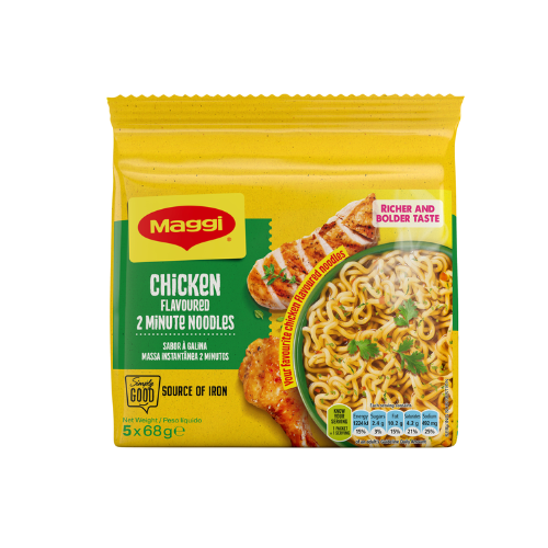 Maggi 2 Minute Noodles Chicken Flavour 5x68g