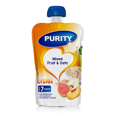 Purity Pouch Mixed Fruit and Oats 110ml From 7 Months