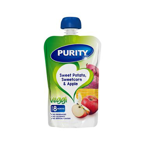 Purity Pouch Sweet Potato Apple and Sweetcorn 110ml From 7 Months