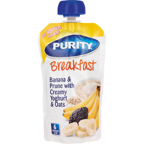 Purity Pouch Banana & Prune With Creamy Yoghurt & Oats Breakfast From 7 Months 110ml