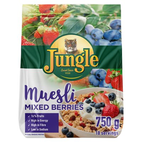 Jungle Instant Oats Mixed Berries 750g