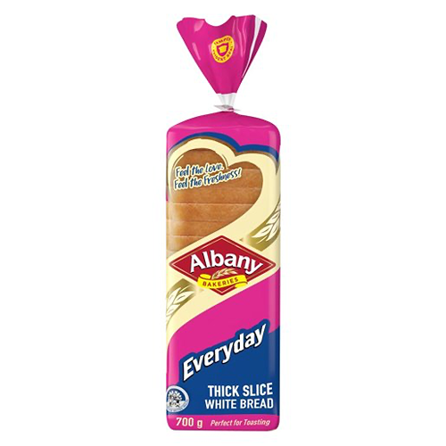 Albany Everyday Thick Sliced White Bread 700g