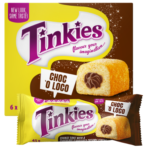 Tinkies Mini Sponge Cake Chocolate 12 x 30g