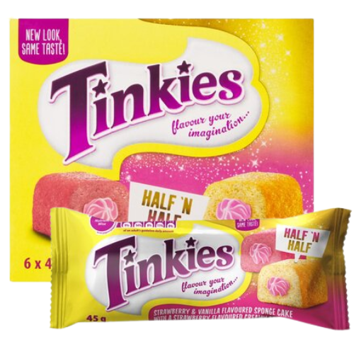 Tinkies Mini Sponge Cake Strawberry 12 x 30g