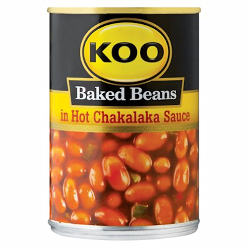 Koo Baked Beans in Hot Chakalaka Sauce 410g