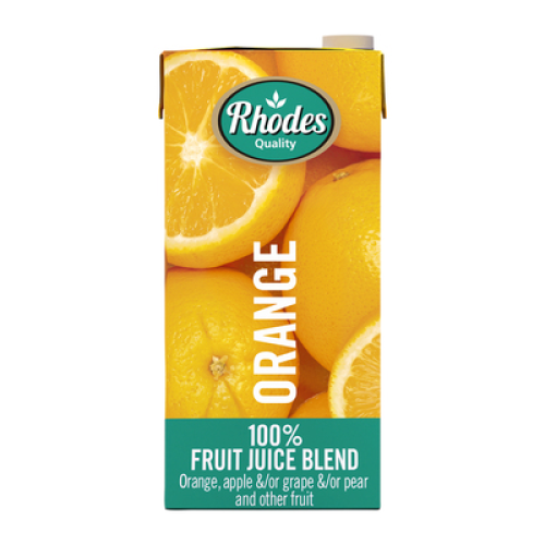 Rhodes 100% Orange Fruit Juice 1lt