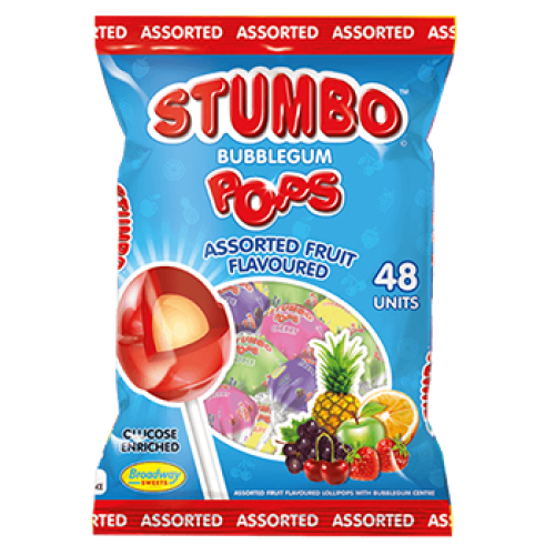 Stumbo Assorted Lollipops 48's