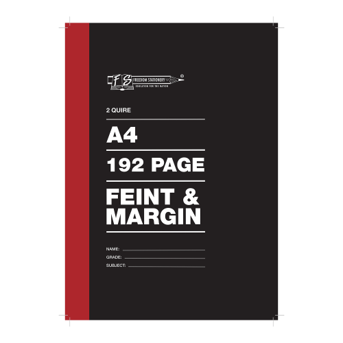 Counter Book A4 2 Quire Feint & Margin 192Pgs