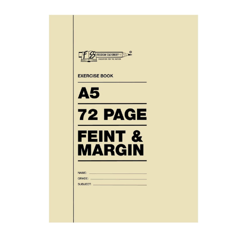 Exercise Book A5 Feint & Margin 72 Page