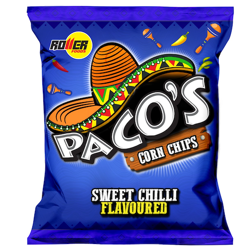 Paco's Corn Chips Sweet Chilli 50x22g