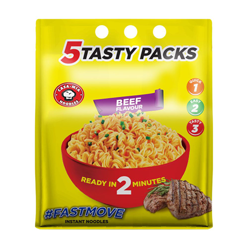 Fastmove 2-Minute Noodles Beef 5x70g