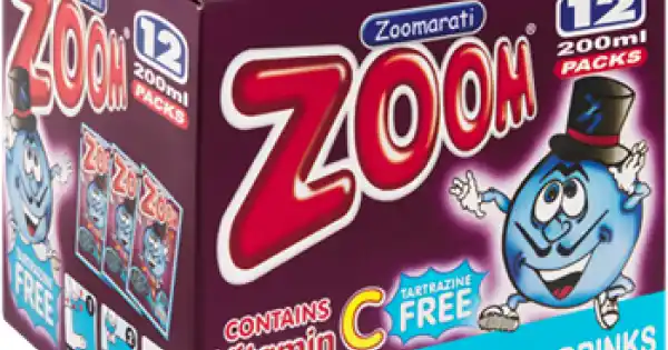 Zoom Blueberry Flavoured Drinks 12X200ml