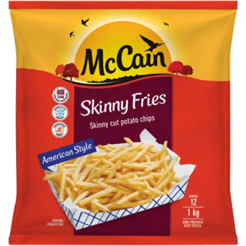 McCain Frozen Skinny Fries Potato Chips 1kg