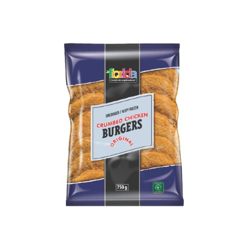 Florida Crumbed Chicken Burgers 750g