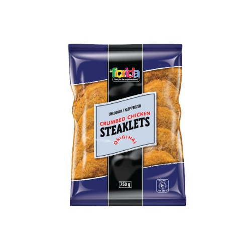 Florida Crumbed Chicken Steaklets 750g