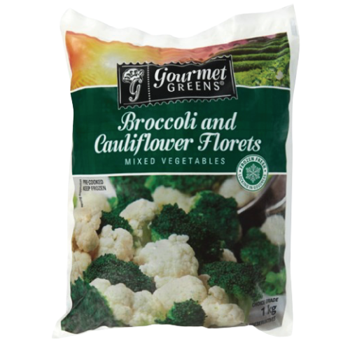 Gourmet Greens Broccoli & Cauliflower Florets 1kg