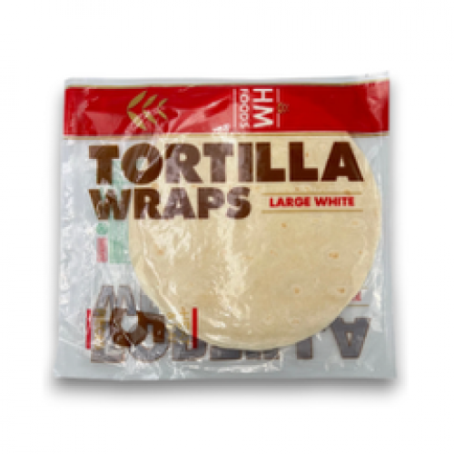 HM Tortilla Wraps White Lrg 5s