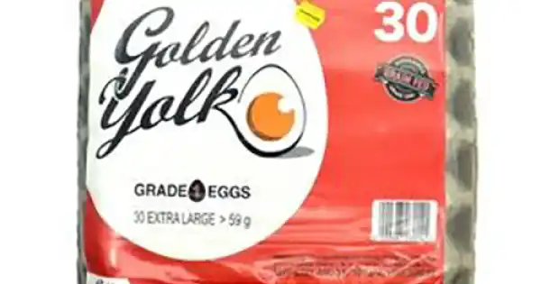 Golden Yolk Eggs Tray X-Large 30's