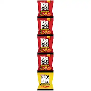 Willards Big Korn Bites Tomato Flavoured Maize Chips Strip 5x25g