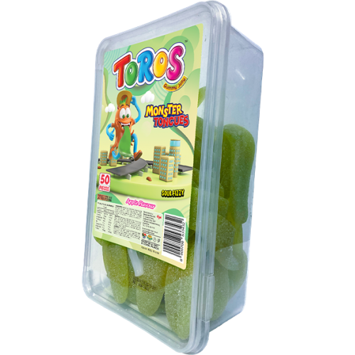 Toros Tub Monster Tongues Sour Fizzy Apple 50's