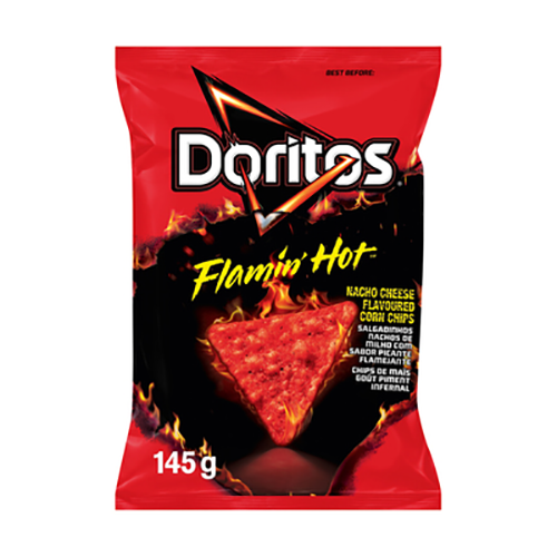 Doritos Flamin Hot Nacho Cheese Corn Chips 145g