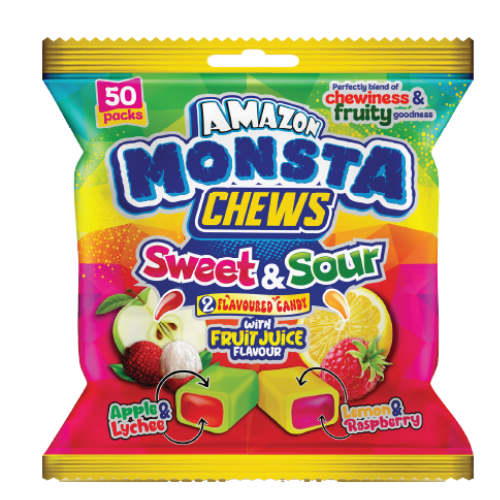 Amazon Monsta Chews Sweet & Sour 50s