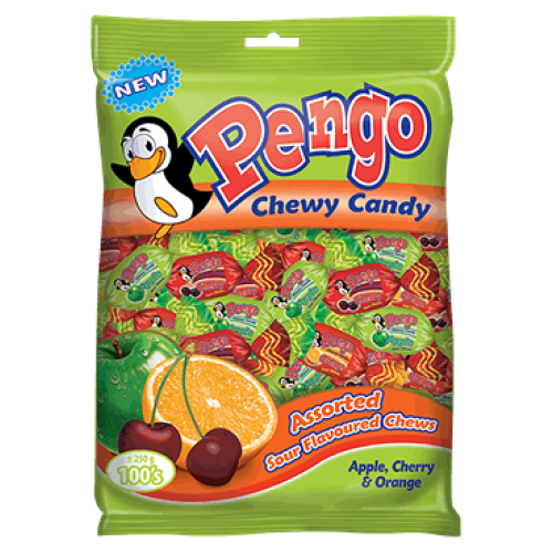 Pengo Assorted Chews Sour 100's