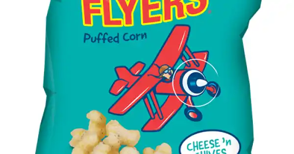 Truda Flyers Puffed Corn Cheese & Chives 10X100g