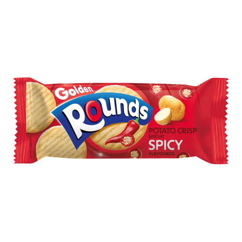 Golden Rounds Potato Crisp Biscuit Spicy 80g