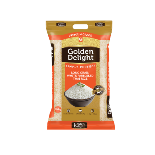 Golden Delight Long Grain White Parboiled Thai Rice 10kg